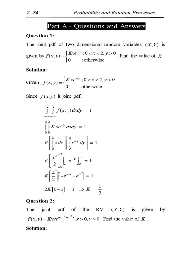 U2 two marks q a pdf probability density function linear regression