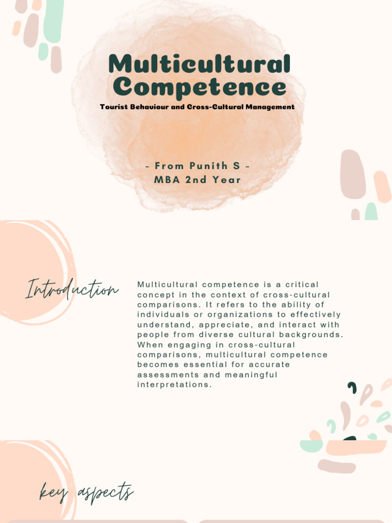 Multicultural Competence | PDF
