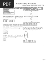 Home Work #Ray Optics - Part 5