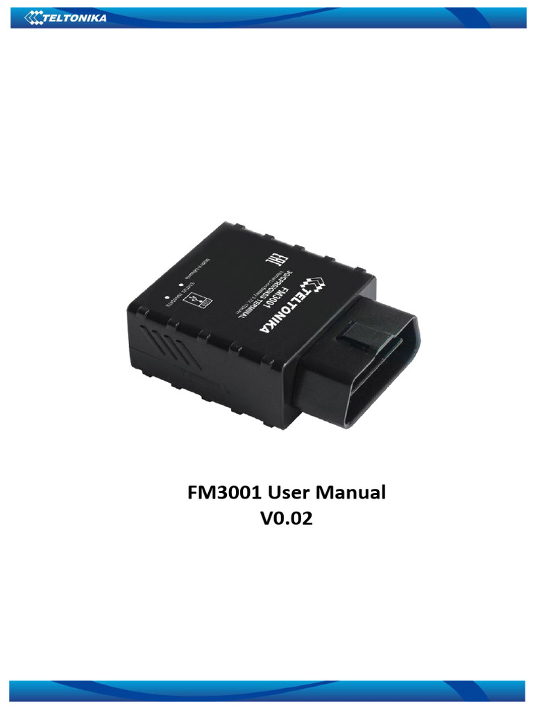 FM3001 User Manual v0 02 | PDF