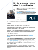 Armonización de la escala menor armónica en las 12 tonalidades _ El Club del Autodidacta