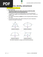 Forces, Density, and Pressure