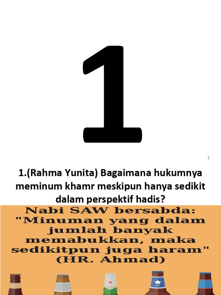 Hukum Meminum Khamr dalam Islam | PDF