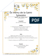 Menu de La Saint Sylvestre - 2023-12-31