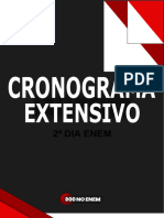 Cronograma extensivo para o 2° dia do ENEM