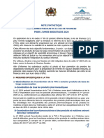 Note de La Dgi Relative Aux Mesures Fiscales Lf 2024 1704227517