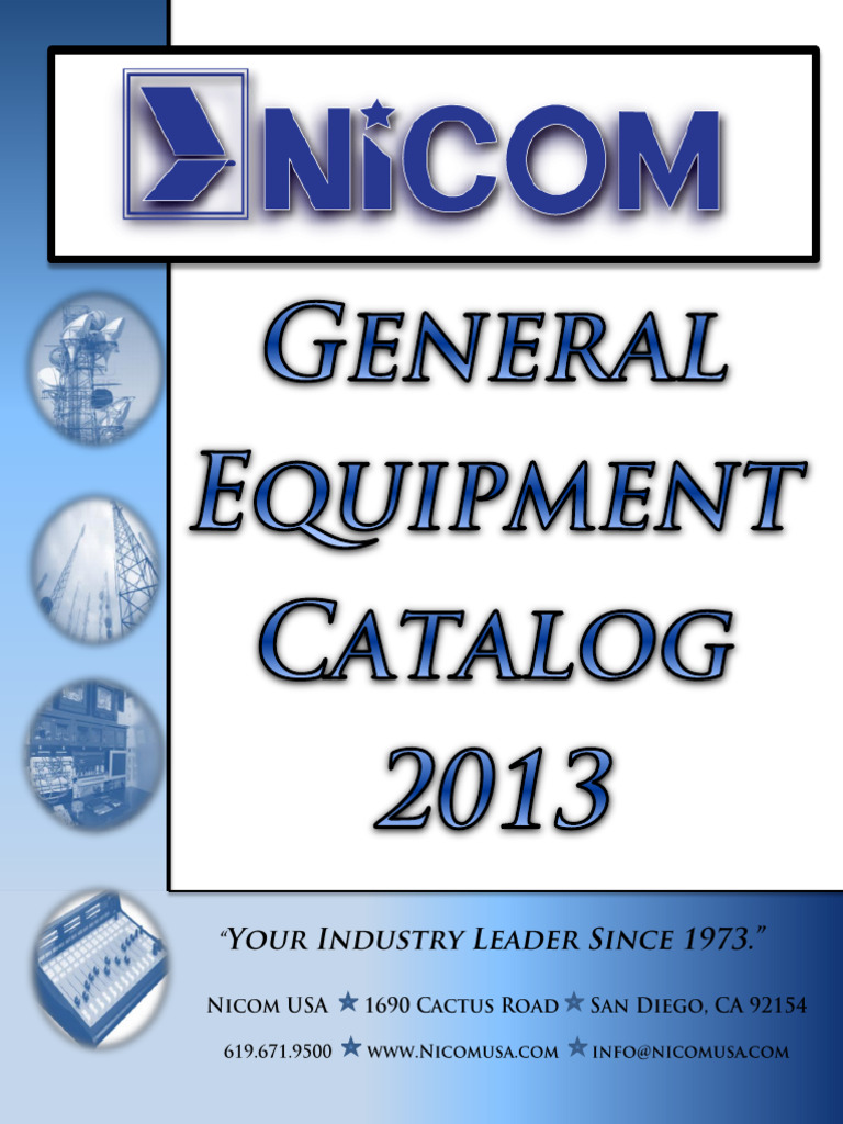 Nicom USA Broadcast Equipment Catalog | PDF | Frequency Modulation ...