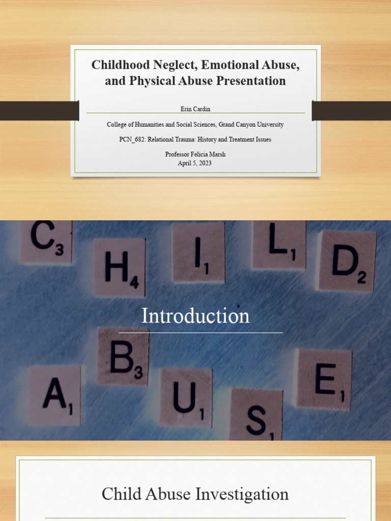 Understanding Child Abuse and Neglect | PDF | Social Science | Self ...