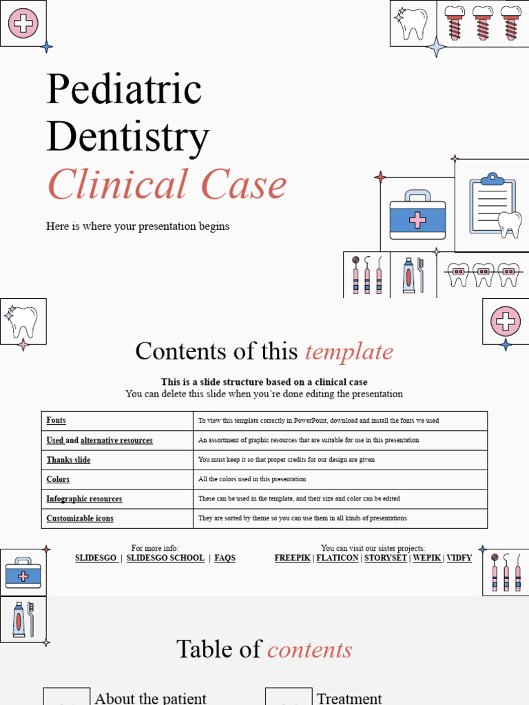 Pediatric Dentistry Case Presentation | PDF
