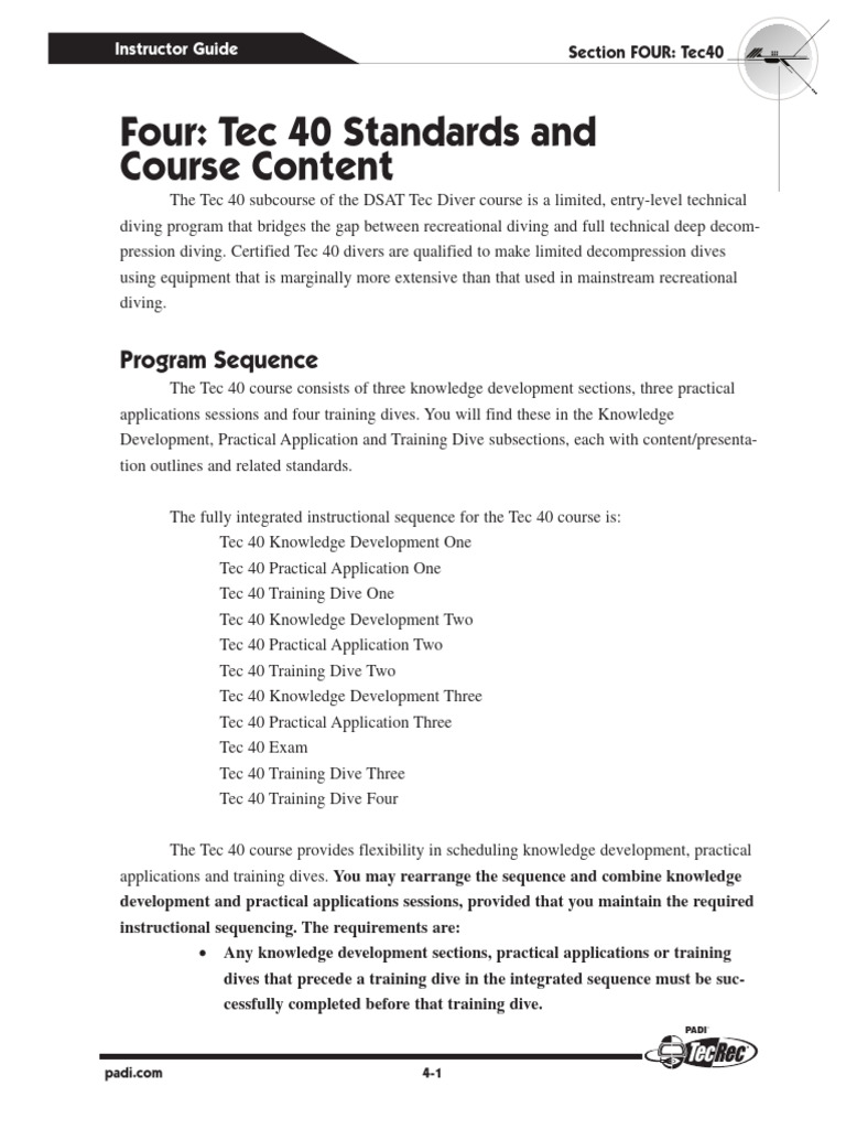 4 Tec40 Test | PDF | Scuba Diving | Underwater Diving