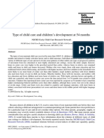 2004 - Type of Child Care and Children's Development at 5