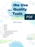 On The Use of Quality Tools