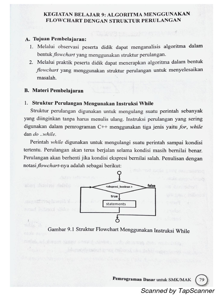 Materi 7 Flowchart Perulangan | PDF | Cooking, Food & Wine