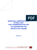 BASES CAMPEONATO DE FUTBOL YANAMA - 2023