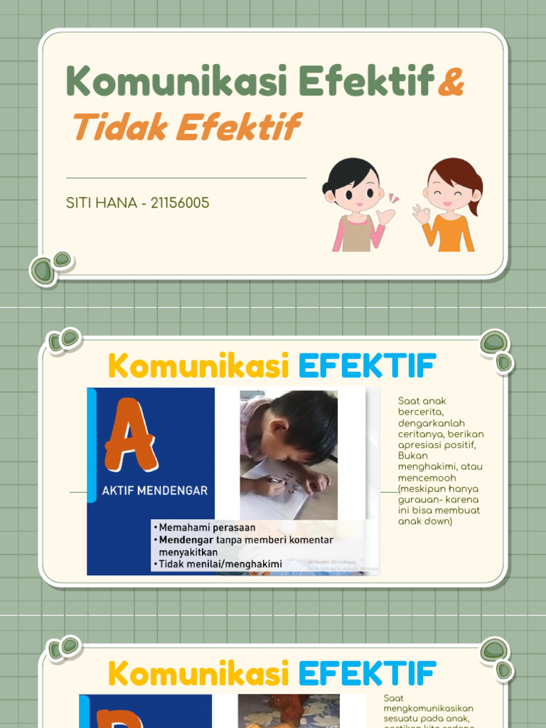 Komunikasi Efektif dengan Anak | PDF