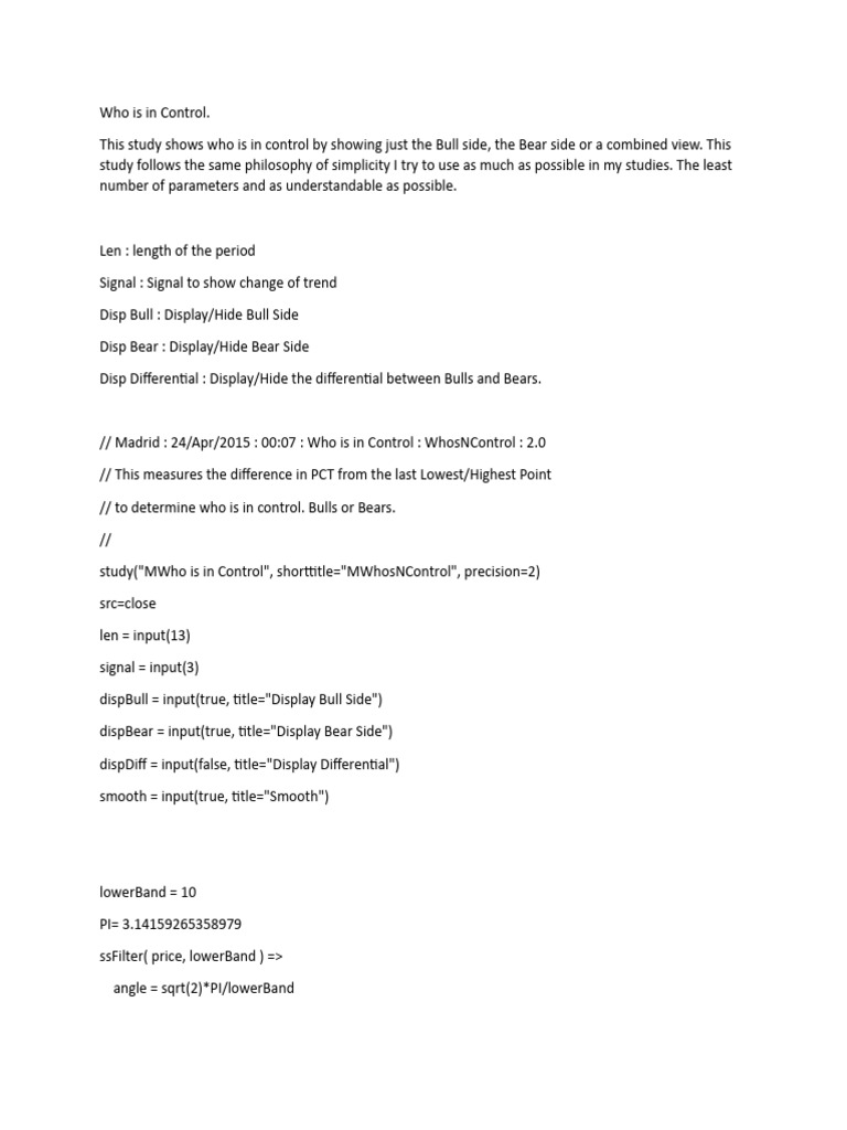 Who Is in Control | PDF