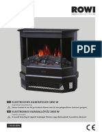 ROWI HEK 1800 - 2 - 3 Electric Fireplace