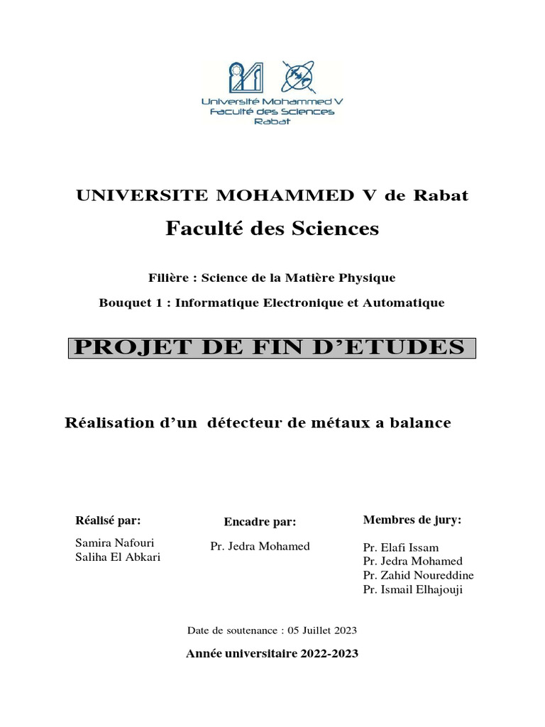 Rapport de Pfe | PDF