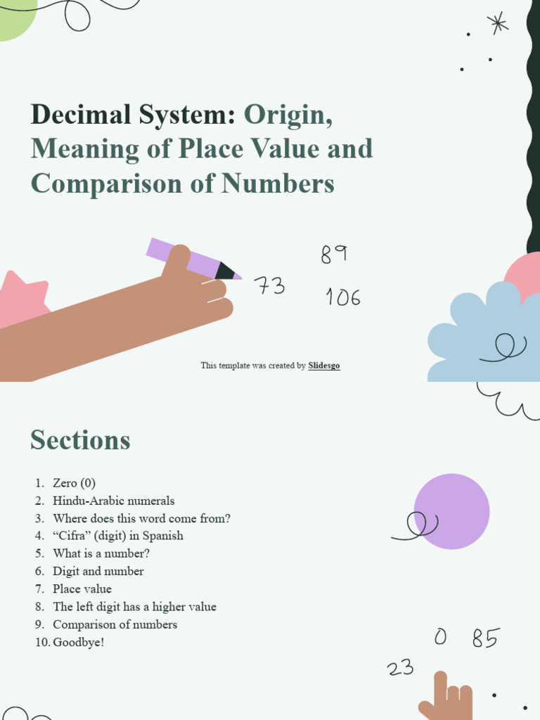EN Decimal System - Origin, Meaning of Place Value and Comparison of ...
