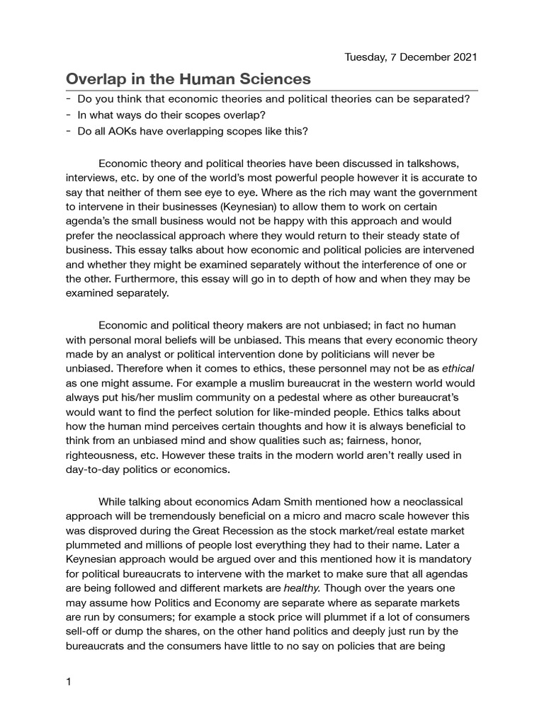 Writing assignment human sciences pdf