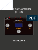 MIDI Foot Controller (FC-3) Instruction