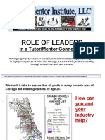 Role of Leaders - How CEOs can help inner city youth from birth to work