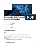 Expressão Da Informação Genética Mutações