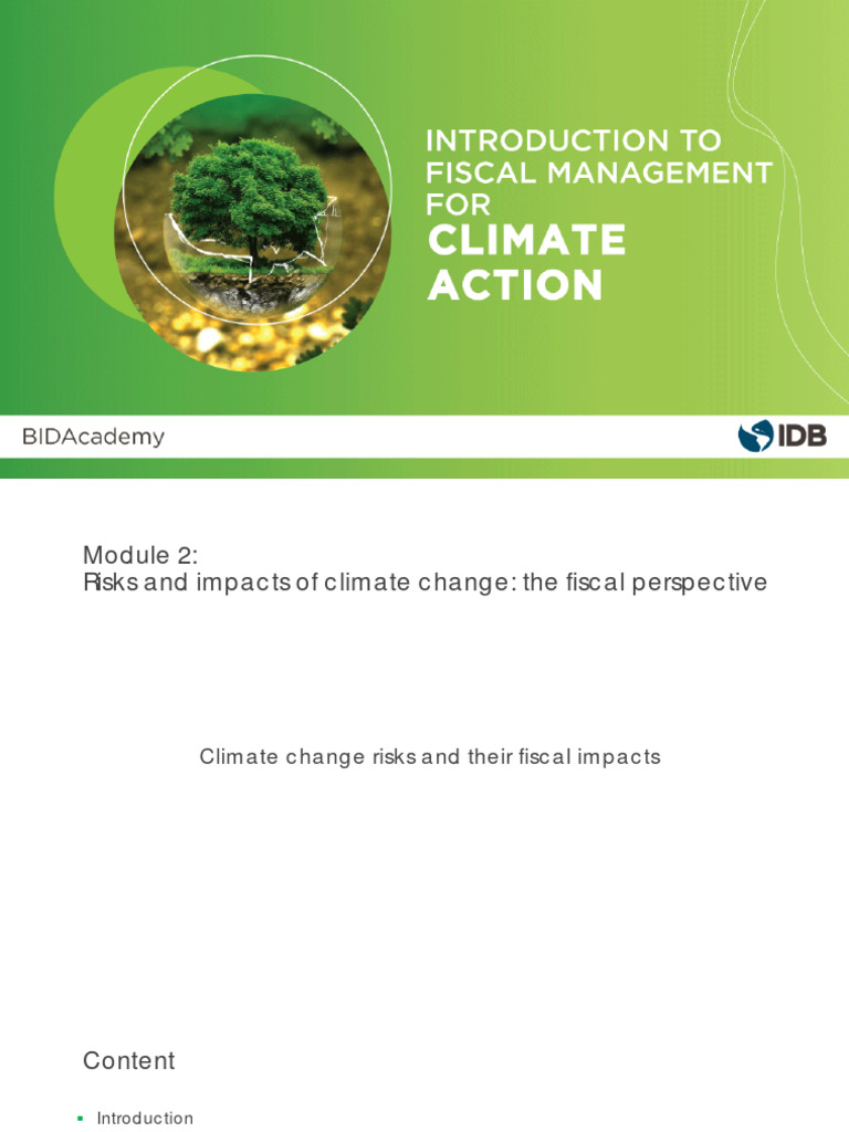 Risk and impacts of climate change pdf low carbon economy fiscal