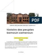 L Histoire Du Peuple Bamoun - Loicmfz