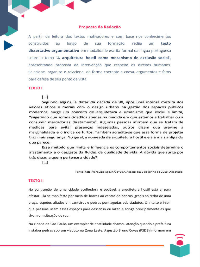Arquitetura Hostil e Exclusão Social | PDF