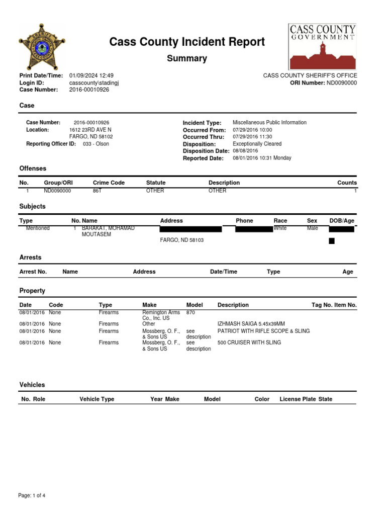 Donation of Firearms by Mohamad Barakat | PDF | Justice | Crime & Violence