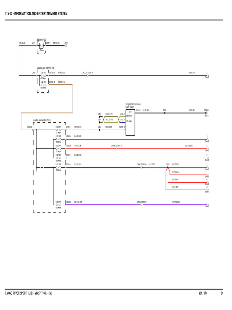 MY12RRS-Infotainment System Wiring Diagram VIN 717166+ | PDF
