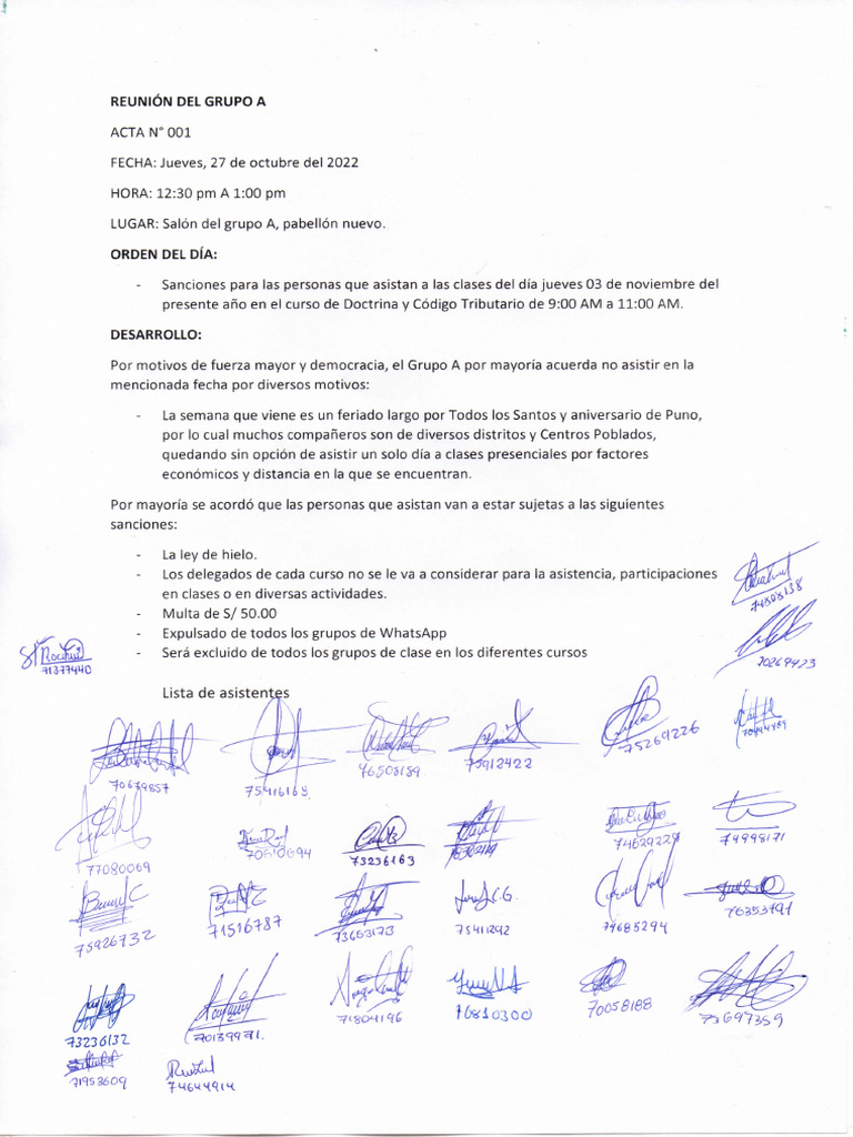 Acuerdos De Clase Pdf