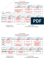 Horaire Examen 2eme Session 2023