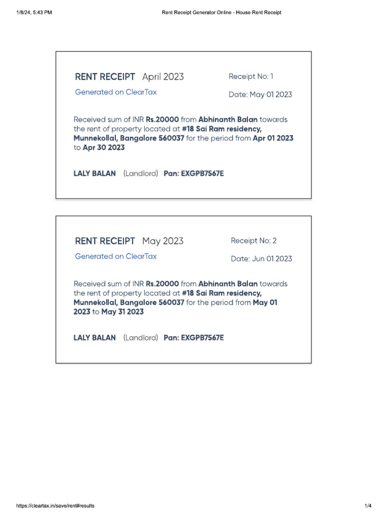 Rent 2024 PDF