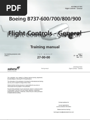 B737NG Flight Controls Overview | PDF | Flight Control Surfaces