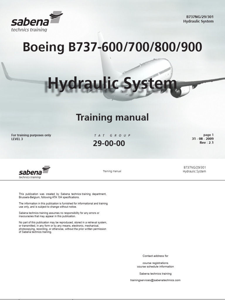 737 Hydraulic System | PDF
