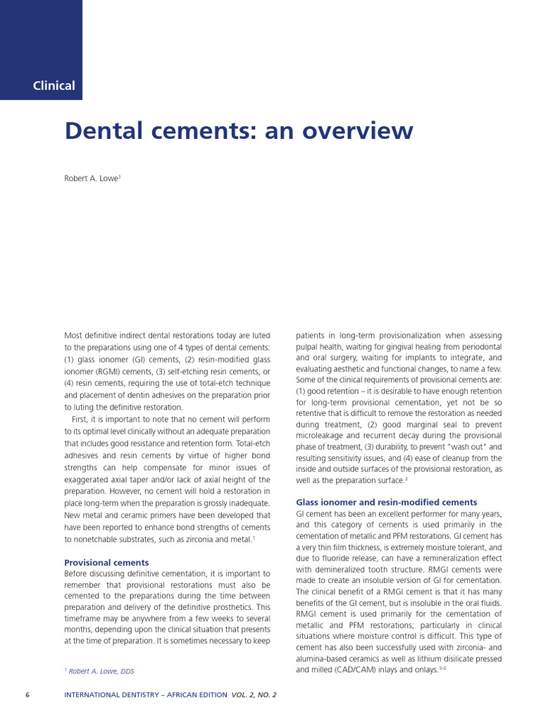 Which Cement Mix Has White Color When Dry-Material Guide for Dentists