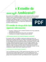 Que Es Estudio de Riesgo Ambiental