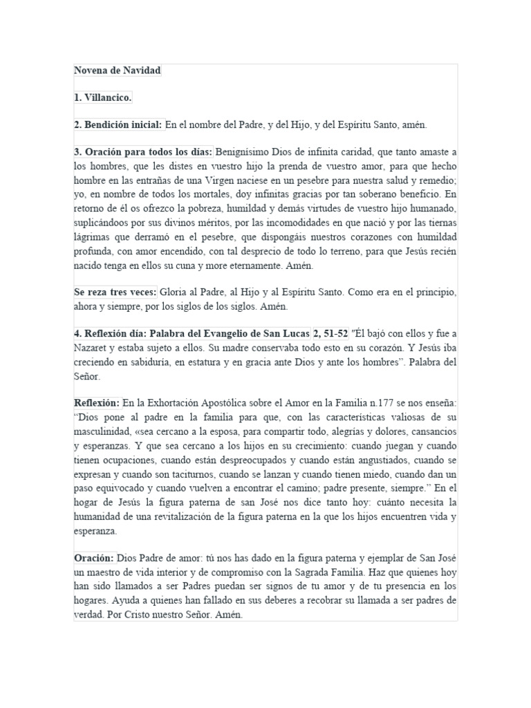 Novena de Navidad: Oraciones y Reflexiones | PDF | María, madre de ...