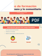 Campo de Formación de Lo Humano A Lo Comunitario