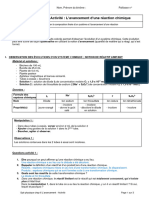 Chapitre 6 Activité Avancement D'une Réaction Chimique Correction