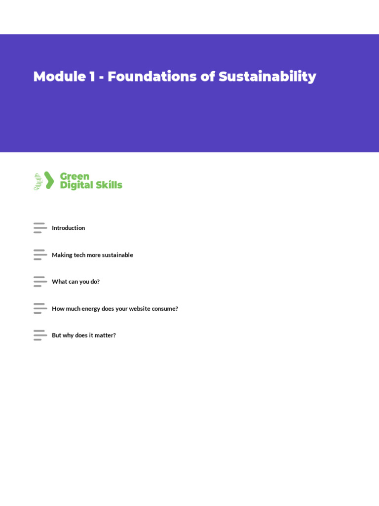 Module 1 Foundations Of Sustainability Jkpmd81r Pdf Climate Change