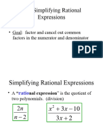 10 - 1 Simplifying Rational Expressions Trout 09