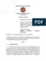 República de Colombia: Solicitud de Tutela. El 9 de Noviembre de 2023, Juan Guillermo Cuadros