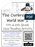 The Outbreak of World War I: 5th & 6th Grade Close Reading Activity