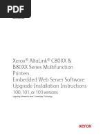 Xerox AltaLink C80xx EWS SoftwareUpgrade Instructions 27400 | PDF ...