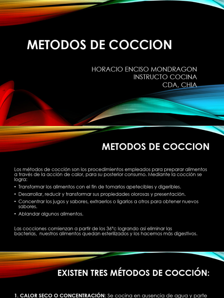 Métodos de Cocción de Alimentos | PDF | Cocinando | Hirviendo