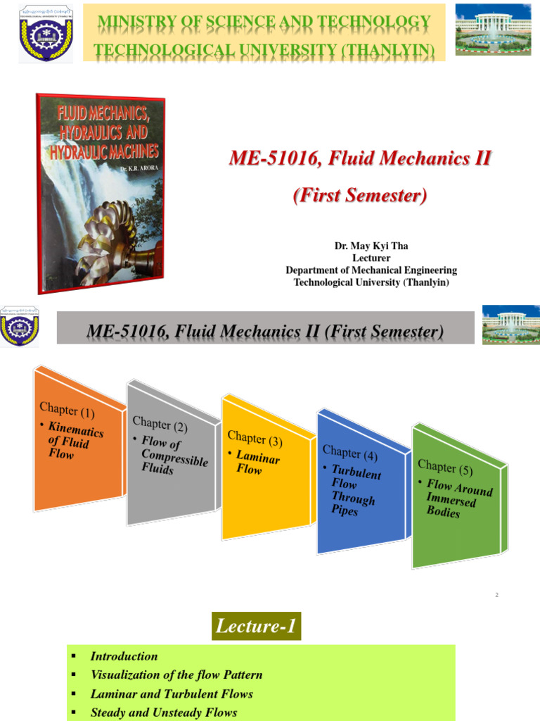 Fluid Mechanics II: Key Concepts | PDF | Fluid Dynamics | Navier–Stokes ...