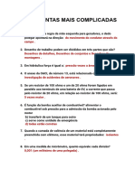 Perguntas mais Complicadas